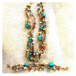 Natural stone necklace